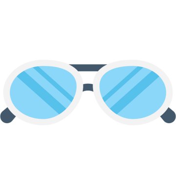 Gözlük düz vektör simgesi