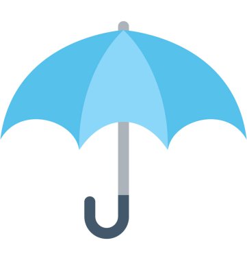 Şemsiye Düz Vektör Simgesi