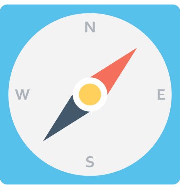 saat düz vektör simgesi