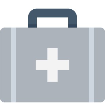 İlk yardım düz vektör simgesi