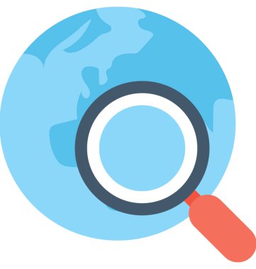 Arama konumu düz vektör simgesi