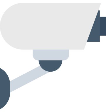 Gözetim düz vektör simgesi