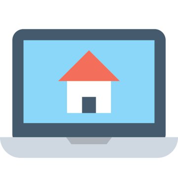 Online özellik düz vektör simgesi