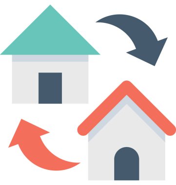 Yenileme düz vektör simgesi