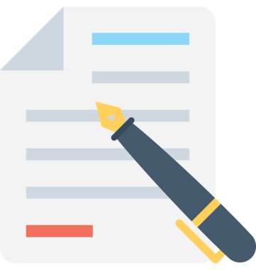 Anlaşma düz vektör simgesi