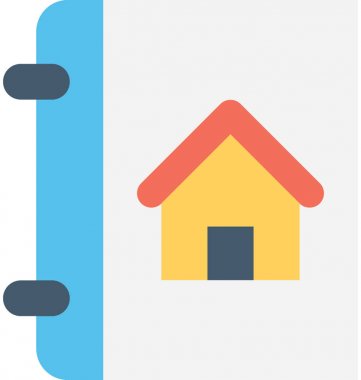 Katalog düz vektör simgesi