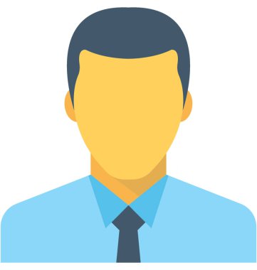 İşadamı Düz Vektör Simgesi