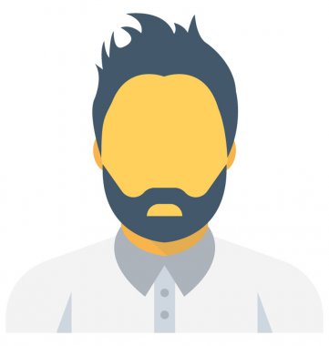 Aktör düz vektör simgesi