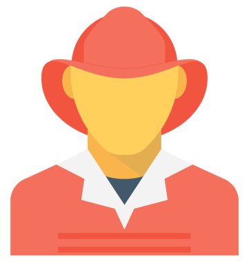 Avcı düz vektör simgesi