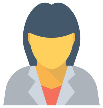 Yöneticisi düz vektör simgesi