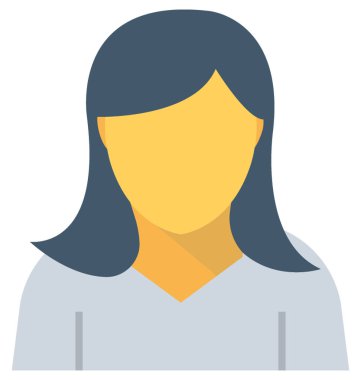 Sekreter Düz vektör simgesi