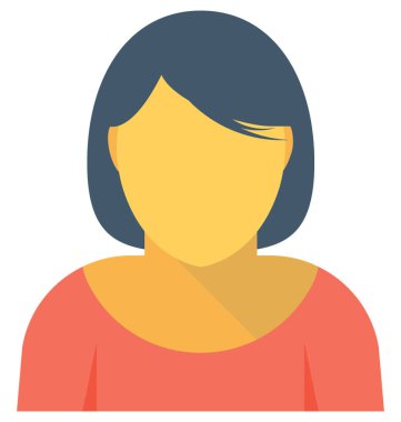 Öğrenci düz vektör simgesi