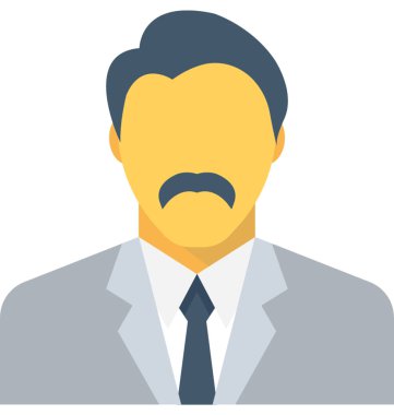 İşadamı Düz Vektör Simgesi