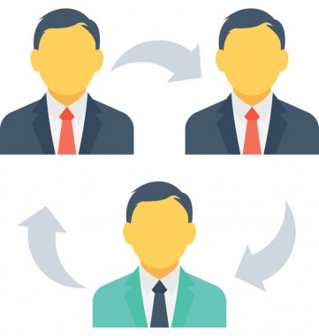 Takım düz vektör simgesi