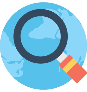 Arama konumu düz vektör simgesi