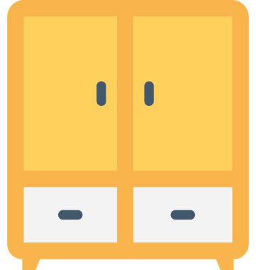 Kostüm düz vektör simgesi