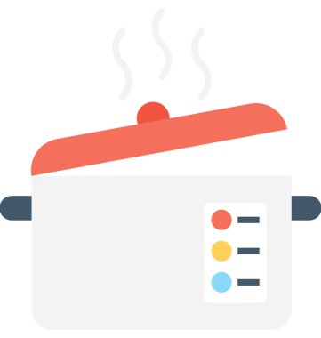 Pişirme Pan düz vektör simgesi