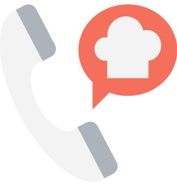 Restoran kişi düz vektör simgesi