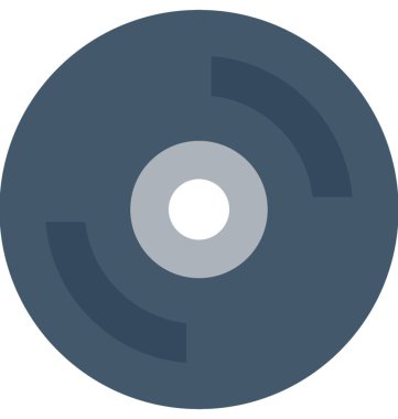 CD düz vektör simgesi