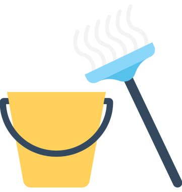 Düz vektör simge temizlik