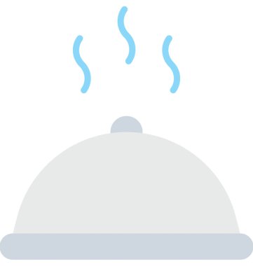 Tabağı düz vektör simgesi