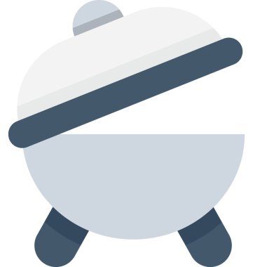 Pişirme Pan düz vektör simgesi