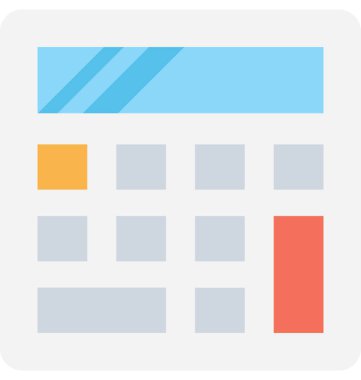 hesap makinesi düz vektör simgesi