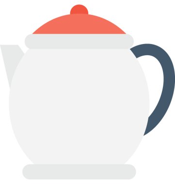 Elektrikli su ısıtıcısı düz vektör simgesi