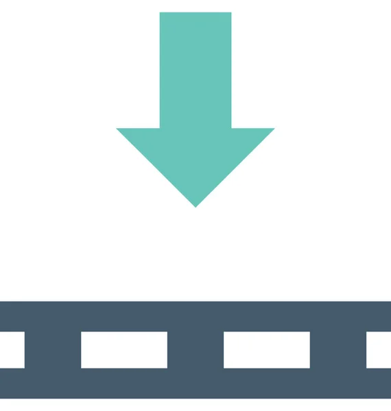 Conveyor Belt Platte Vector Icon — Stockvector