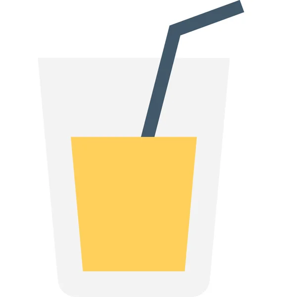 果汁平面矢量图标 — 图库矢量图片