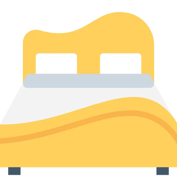 Cama Icono Vector Plano — Archivo Imágenes Vectoriales