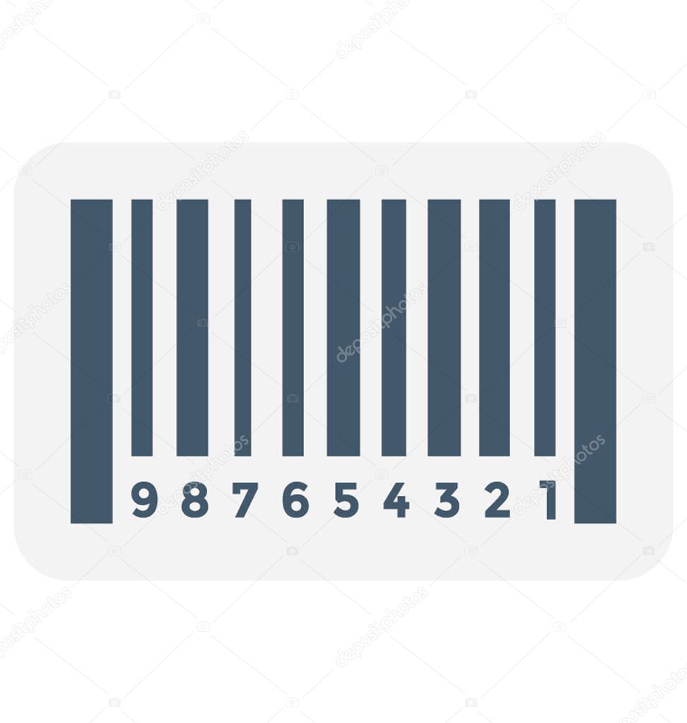 Bar code Flat Vector Icon