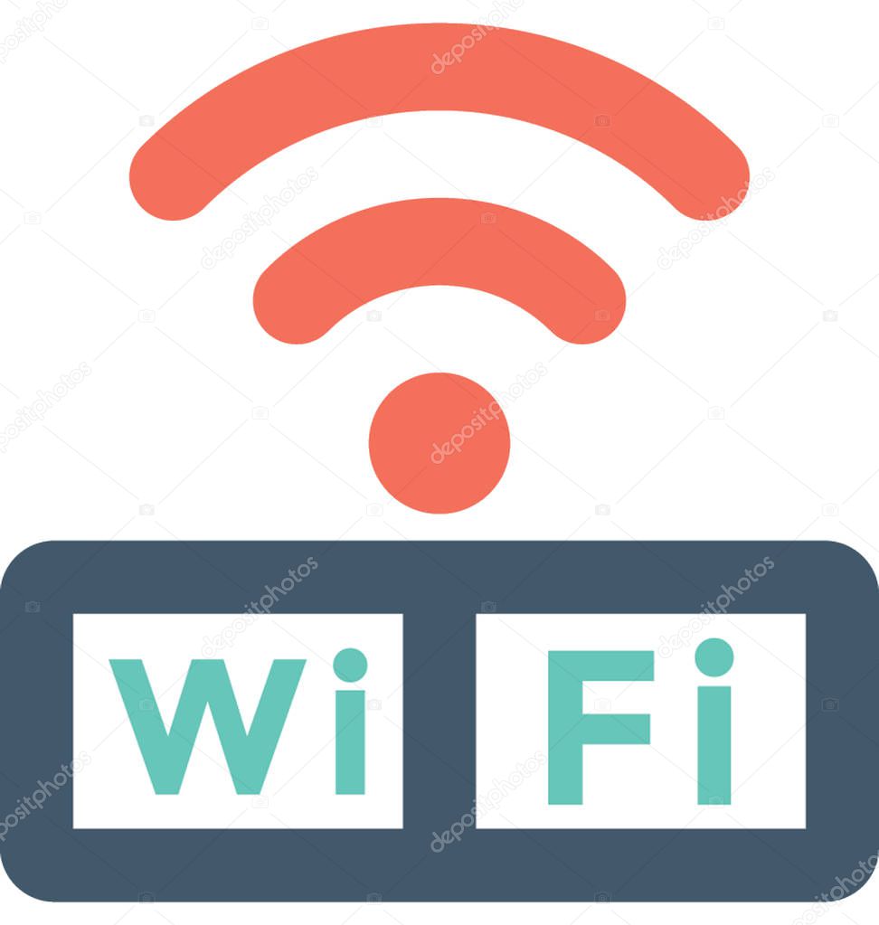 Wifi Flat Vector Icon