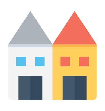 kale düz vektör simgesi