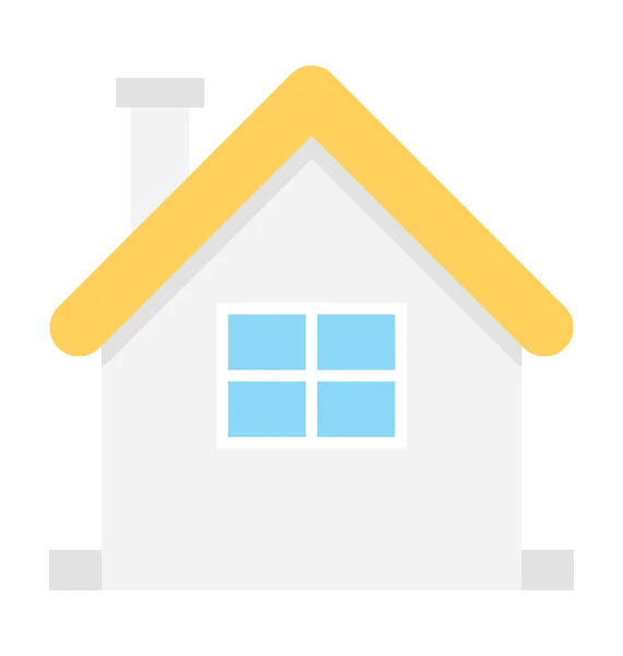 Home Flat Vector Icon — Stock Vector