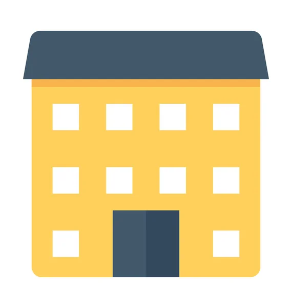 Apartamentos Flat Vector Icon — Vetor de Stock