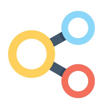 Düz Vektör Simgesini Paylaş