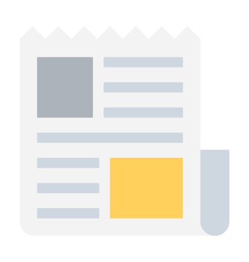 CV düz vektör simgesi