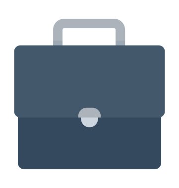 Portföy düz vektör simgesi