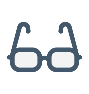 Güneş Gözlüğü Düz Vektör Simgesi