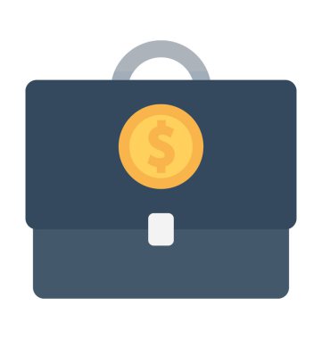 para çantası düz vektör simgesi