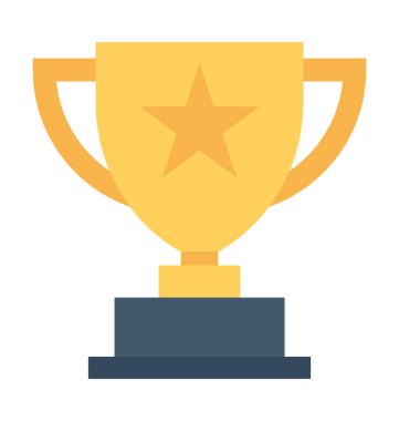 Trophy Düz Vektör Simgesi