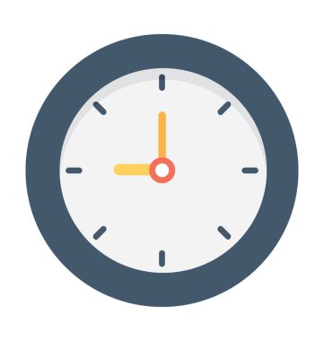 saat düz vektör simgesi