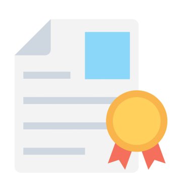 Derecesi düz vektör simgesi