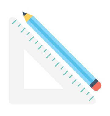 Set kare düz vektör simgesi