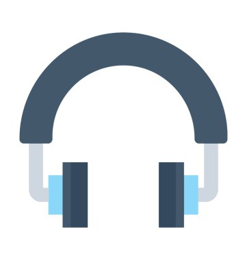 Kulaklıklar Düz Vektör Simgesi