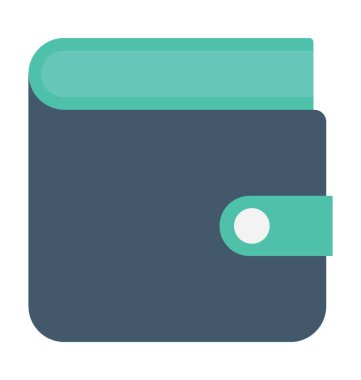 Cüzdan Düz Vektör Simgesi