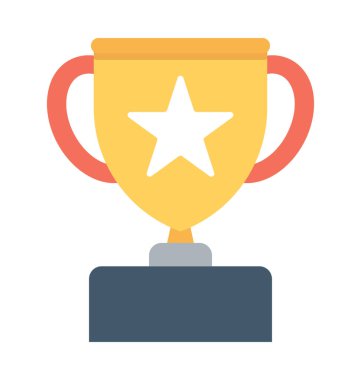 Trophy Düz Vektör Simgesi