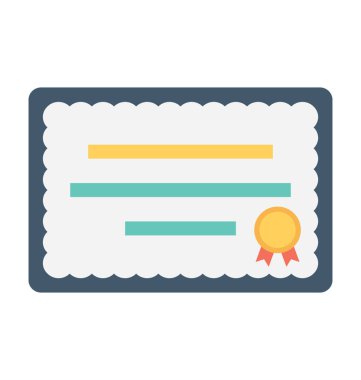 Derecesi düz vektör simgesi