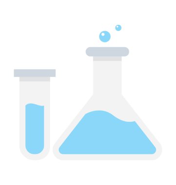 Laboratuvar Test düz vektör simgesi